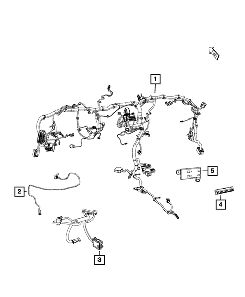 Wiring-Instrument Panel for 2015 Dodge Durango #1