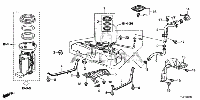 Fuel Tank for 2014 Acura TSX #0
