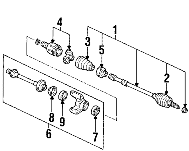 91262SH3000 - : Intermediate Shaft Seal for Acura Image