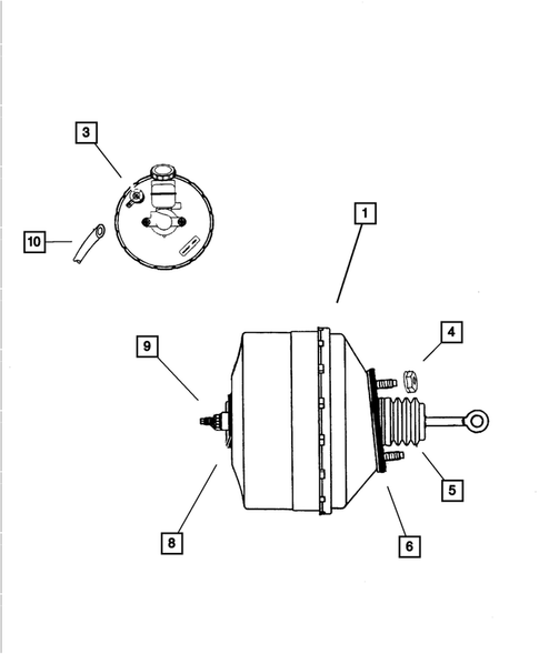 Power Brake Booster for 2006 Dodge Viper #0