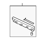 1Q0871371B - Body: Channel for Volkswagen: Eos Image