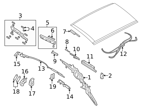 Frame & Components for 2015 Volkswagen Eos #0