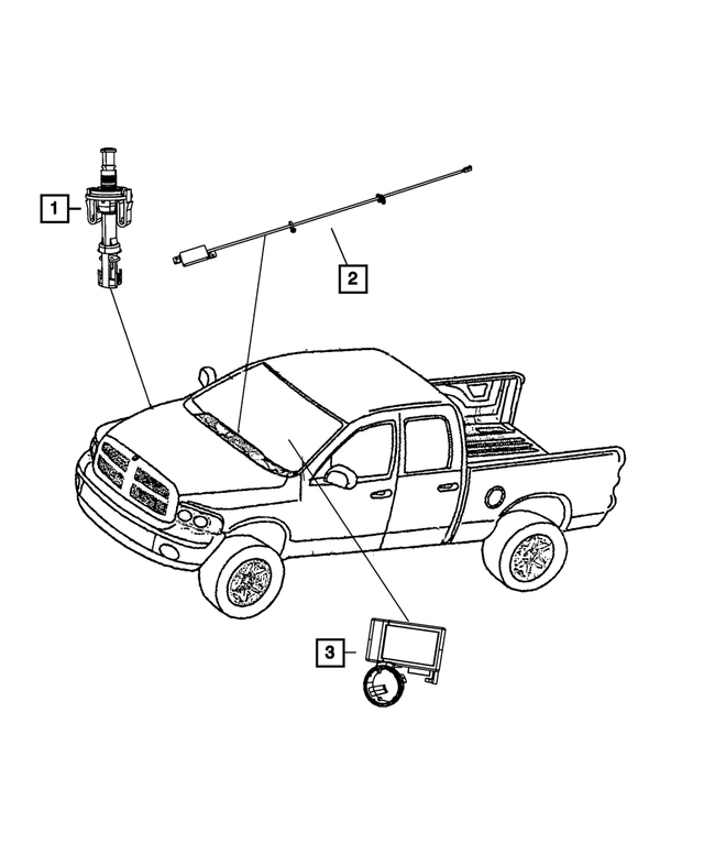 5026232AD - : Keyless Entry Antenna for Mopar Image