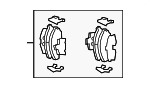 583023KA51 - : Disc Brake Pad Set Rear for Hyundai: Sonata Image