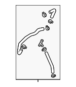 97311R0000 - HVAC: Inlet Hose for Kia: Carnival Image