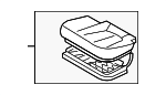 891000W000J4R - Body: Seat Cushion for Hyundai Image