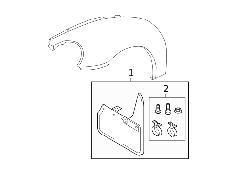 Exterior Trim - Fender for 2004 Volkswagen Beetle #0