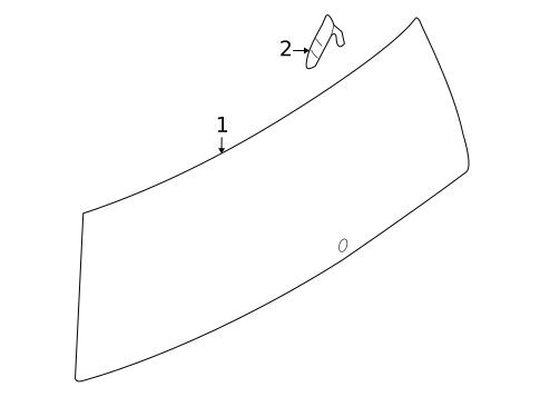 Glass - Lift Gate for 2010 Ford Flex #0