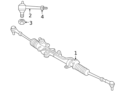 Steering Gear for 2000 Dodge Neon #0
