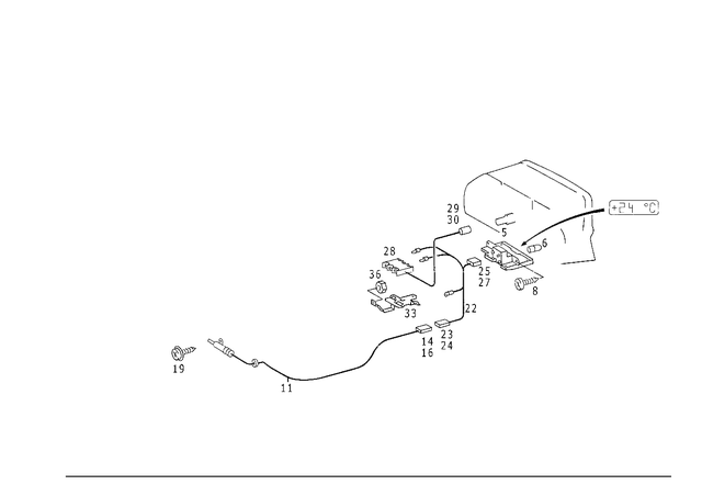 5427127 - Electrical Equipment and Instruments: Temperature Indicator for Mercedes-Benz: 200, 200D, 260E, 280E, 300CE, 300D, 300E, 300TD, 300TE, 400E, 500E Image image