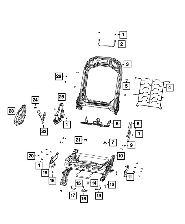 5143451AA - Interior Trim: Seat Screw for Mopar Image