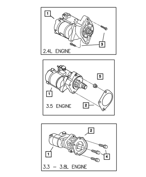 Starters for 2001 Dodge Caravan #0