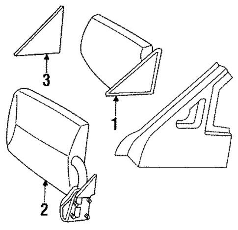 Outside Mirrors for 1988 Dodge Dakota #0