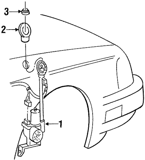 Antenna & Radio for 1989 Ford Thunderbird #0