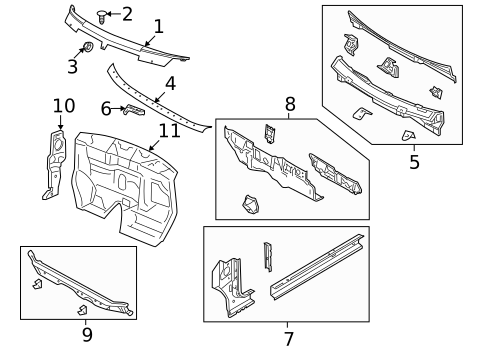 Cowl for 2018 Dodge Journey #0