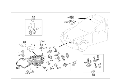 Front Illumination for 2001 Mercedes-Benz C240 #0