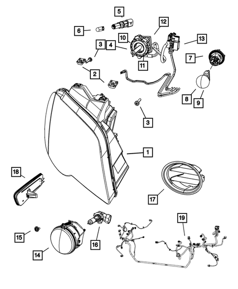 Lamps, Interior and Exterior for 2008 Chrysler Pacifica #0