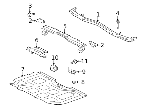 Radiator Support for 2007 Jaguar XK #0