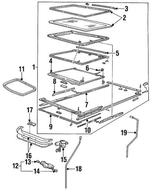 Sunroof for 1994 Mercury Villager #0