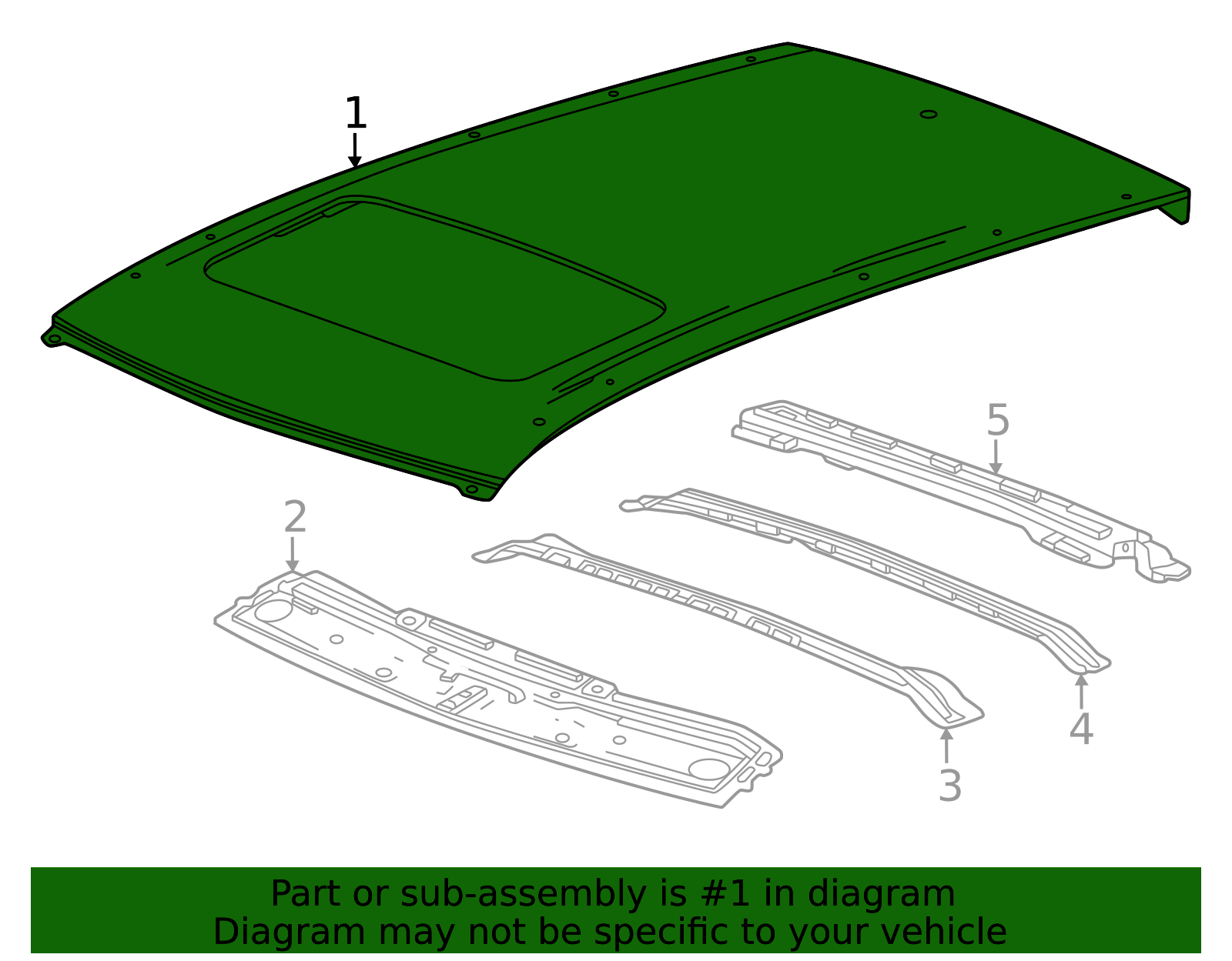 2024-2026 Buick Envista Roof Panel 42817916 GM | GMPartsDirect.com
