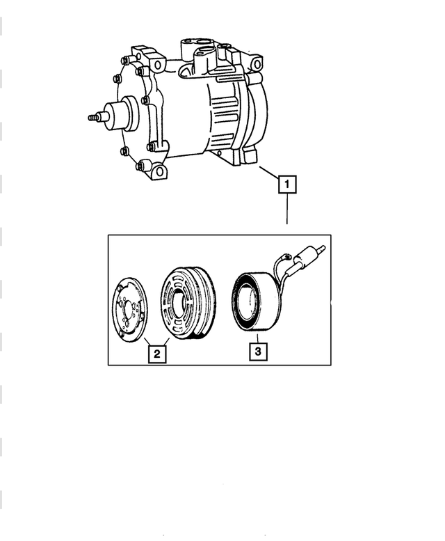 2AMA56336A - Air Conditioning &amp; Heater: Air Conditioning Compressor for Mopar Image