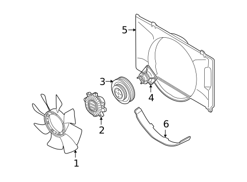 Cooling Fan for 2002 Mitsubishi Montero Sport #0