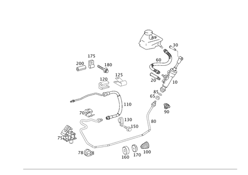 Pedal Assembly Hydraulics for 2003 Mercedes-Benz C32 AMG #0
