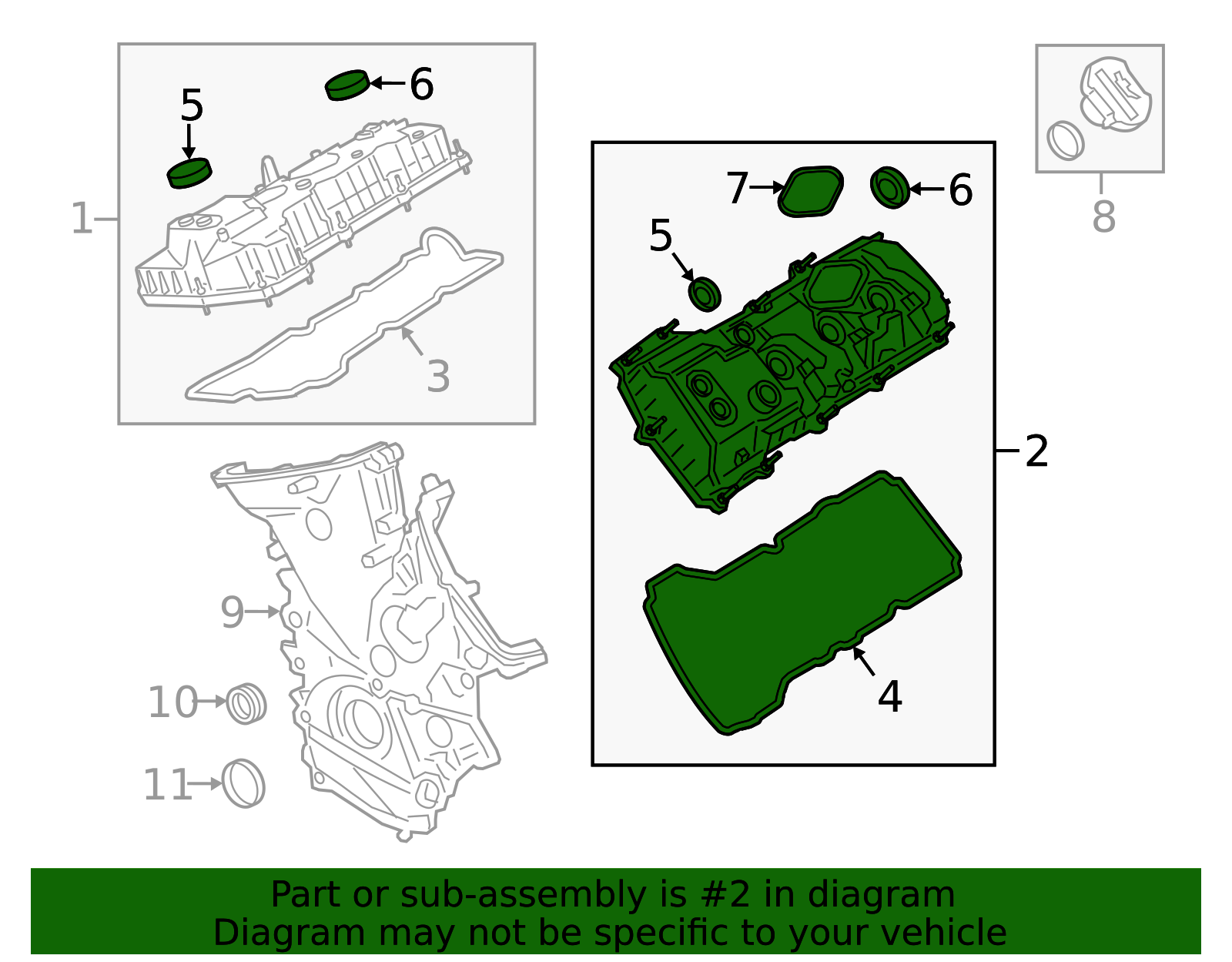 JL3Z-6582-A - Valve Cover - 2018-2025 Ford | Eastgate Ford Parts