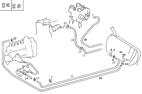 Fuel Lines for 1988 Mercedes-Benz 260E #0