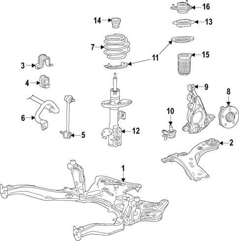 Suspension Components for 2023 Toyota Corolla Cross #0