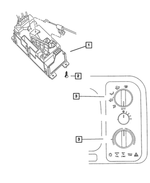5015735AA - Air Conditioning &amp; Heater: Heater Control for Dodge: Ram 1500, Ram 2500, Ram 3500 Image
