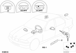 51218194660 - Bodywork: Repair Kit One-Key Locking System for BMW: 840i, 850Ci, 850CSi Image image