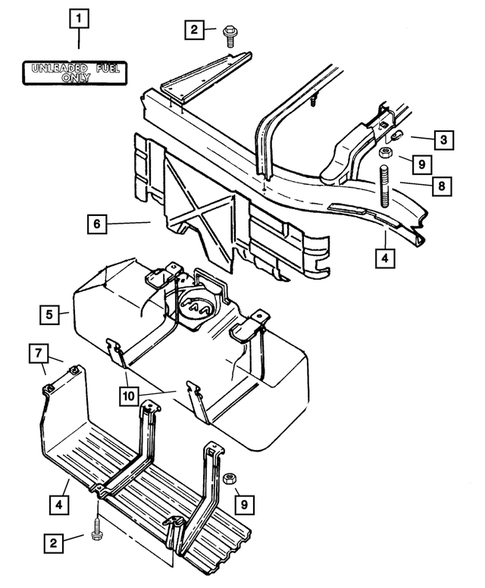 Tank, Fuel for 2006 Dodge Dakota #0