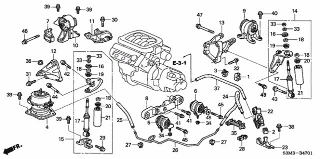 Engine Mounts (MT) for 2003 Acura CL #0