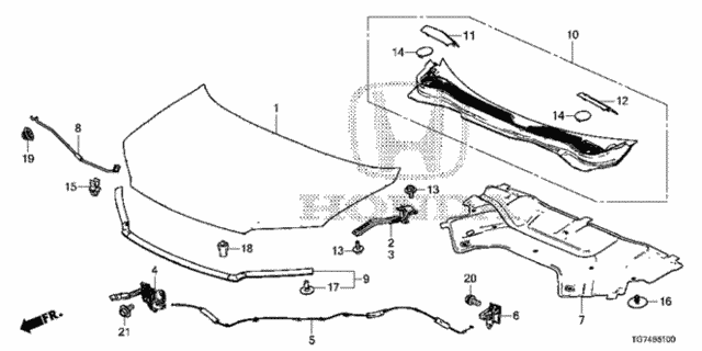 Engine Hood for 2016 Honda Pilot #0