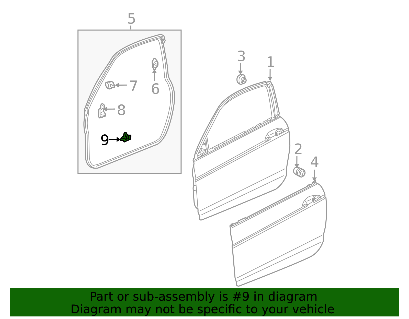 90651-S4N-003 - High-Quality Door Seal Clip for AutoNation Parts