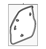 72350TE0A01 - Body: Door Weather-strip for Honda: Accord Image