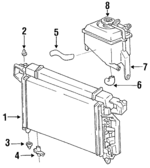 4592052AB - Cooling System: Radiator Assembly for Mopar Image