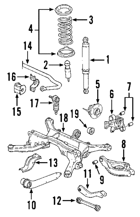 5Cパーツセット Rear Suspension for 2005 Saturn Vue | TascaParts.com