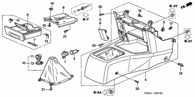 Console (MT) for 2006 Honda CR-V #0