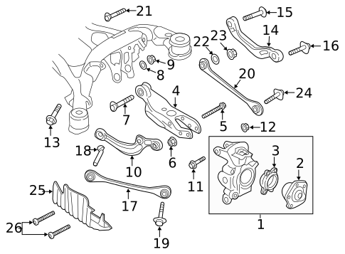 Rear Suspension for 2022 Audi SQ7 #0