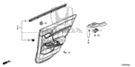 90666TA0A01 - Interior/Bumper: CLIP, SNAP FITTING (PO)(ORANGE) for Honda Image