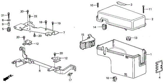 Control Box Cover for 1987 Acura Integra #0