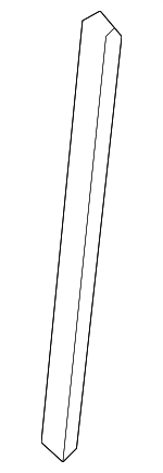 214979FD0A - Cooling System: Radiator Assembly Side Seal for Nissan: Armada, Pathfinder Armada, TITAN Image