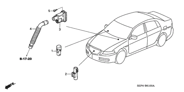 A/C Sensor for 2004 Acura TL #0