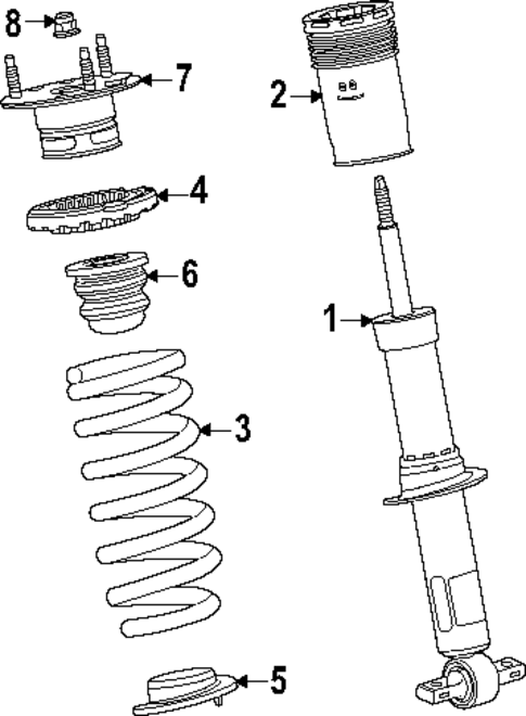 Struts & Components for 2023 GMC Canyon #1