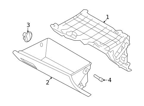 Glove Box for 2019 Hyundai Ioniq #0