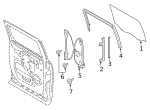 FL3Z1625712G - Body: Door Glass for Ford Image