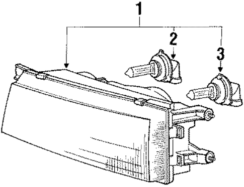 Bulbs - Chassis for 1990 Mitsubishi Mirage #0