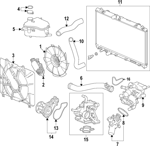 Cooling System for 2024 Acura Integra #0